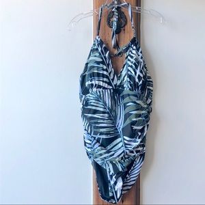 NWT Coastal Blue Jungle One Piece Swimsuit- 1X